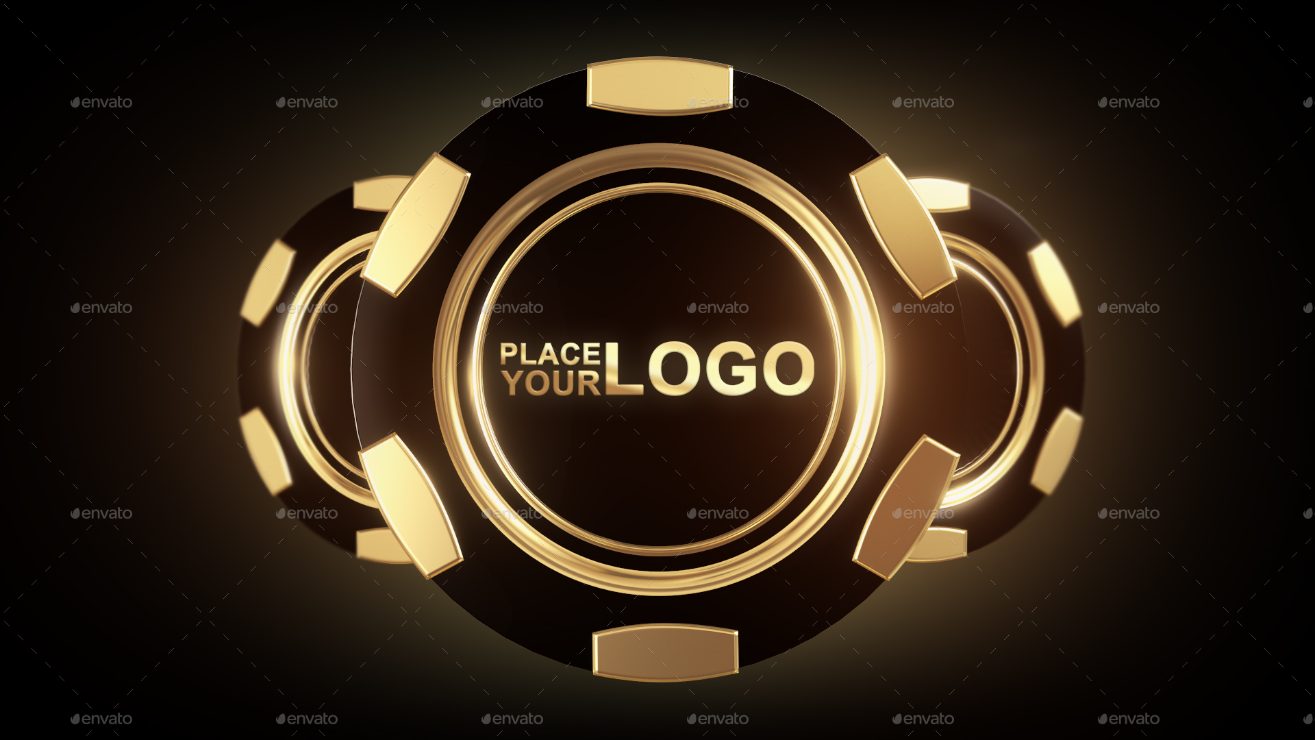 Casino Gold Chip Mockup by gio_keresa GraphicRiver